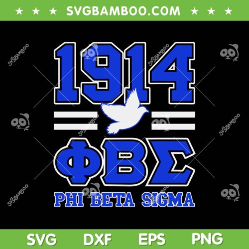 Phi Beta Sigma Paraphernalia SVG PNG, Phi Beta Sigma Fraternity SVG, 1914 Phi Beta Sigma DXF SVG PNG EPS