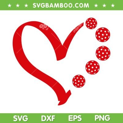 Pickleball Valentine Day SVG PNG, Heart Pickleball SVG, Pickleball Love Heart DXF SVG PNG EPS Pickleball Valentine Day SVG PNG, Heart Pickleball SVG, Pickleball Love Heart DXF SVG PNG EPS