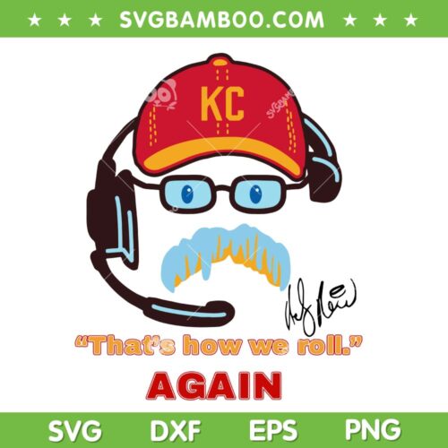 Reid Frozen Mustache SVG, Frozen Andy SVG, Andy Reid Chiefs DXF SVG PNG EPS