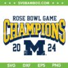 Rose Bowl Champions 2024 SVG PNG, Michigan Rose Bowl Champs SVG, Football Michigan Wolverines DXF SVG PNG EPS Rose Bowl Champions 2024 SVG PNG, Michigan Rose Bowl Champs SVG, Football Michigan Wolverines DXF SVG PNG EPS