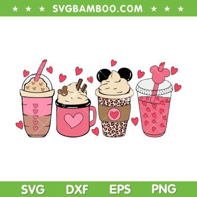 Valentine Drink Coffee Leopard SVG PNG, Coffee Valentine Day SVG, Latte Drink DXF SVG PNG EPS Valentine Drink Coffee Leopard SVG PNG, Coffee Valentine Day SVG, Latte Drink DXF SVG PNG EPS
