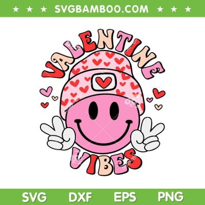 Valentine Smiley Face SVG PNG, Valentine Vibes SVG, Love Vibes Smiley Face DXF SVG PNG EPS Valentine Smiley Face SVG PNG, Valentine Vibes SVG, Love Vibes Smiley Face DXF SVG PNG EPS