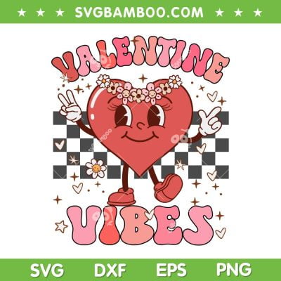 Valentine Vibes Groovy Checkered SVG PNG, Retro Heart Valentines Day SVG, Love Heart Vibes DXF SVG PNG EPS Valentine Vibes Groovy Checkered SVG PNG, Retro Heart Valentines Day SVG, Love Heart Vibes DXF SVG PNG EPS