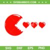 Gamer Valentines Day Hearts SVG PNG, Boys Video Gamer Eat Heart SVG, Valentine Kids Boy Gaming DXF SVG PNG EPS