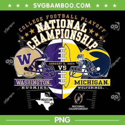 Washington Vs Michigan 2024 PNG, CFP National Championship PNG, Football National Championship 2024 PNG