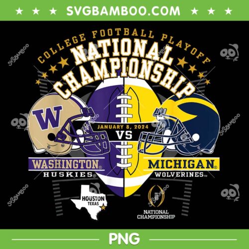 Washington Vs Michigan 2024 PNG, CFP National Championship PNG, Football National Championship 2024 PNG
