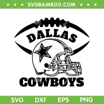 Dallas Cowboys SVG PNG, Dallas Cowboys Football Helmet SVG, Football Logo DXF SVG PNG EPS