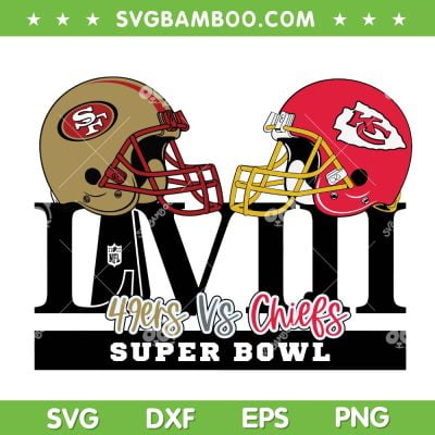 49ers vs Chiefs Super Bowl SVG PNG, Helmet Chiefs Super Bowl LVIII SVG, SF vs KC Helmet DXF SVG PNG EPS 49ers vs Chiefs Super Bowl SVG PNG, Helmet Chiefs Super Bowl LVIII SVG, SF vs KC Helmet DXF SVG PNG EPS