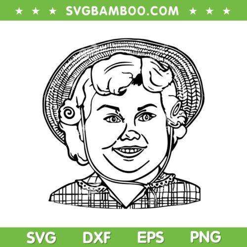Big Deborah SVG PNG, Big Deborah Black And White SVG, Deborah Tasteless DXF SVG PNG EPS