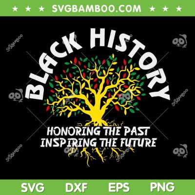 Black History Month Celebrating SVG PNG, Black History Honoring The Past Inspiring The Future SVG, African American DXF SVG PNG EPS
