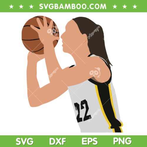 Caitlin Clark Portrait SVG PNG, Clark And Clark 22 SVG, Caitlin Clark 22 DXF SVG PNG EPS