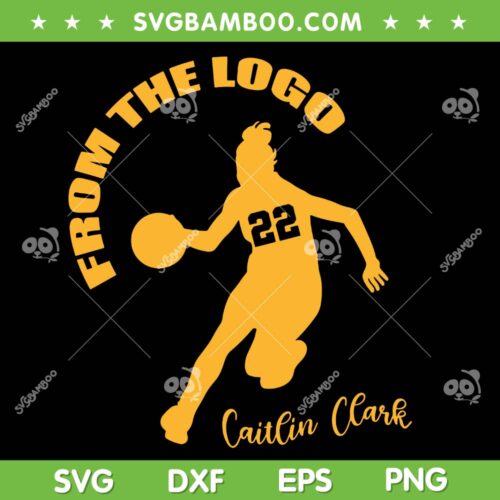 Caitlin Clark SVG PNG, From The Logo Clark 22 SVG, Caitlin Clark Yellow DXF SVG PNG EPS