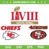 Chiefs 49ers Superbowl SVG PNG, Super Bowl LVIII SVG, KC Chiefs And SF 49ers DXF SVG PNG EPS Chiefs 49ers Superbowl SVG PNG, Super Bowl LVIII SVG, KC Chiefs And SF 49ers DXF SVG PNG EPS