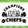 Chiefs Super Bowl Champions SVG PNG, Kansas City 2024 Super Bowl LVIII SVG, Chiefs Football Championship DXF SVG PNG EPS