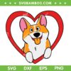 Corgi Love SVG PNG, Valentine Heart Corgi SVG, I Love My Corgi DXF SVG PNG EPS Corgi Love SVG PNG, Valentine Heart Corgi SVG, I Love My Corgi DXF SVG PNG EPS