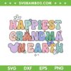 Disney Happiest Grandma On Earth SVG PNG, Disney Grandma Mouse SVG, Grandma Is Happy DXF SVG PNG EPS