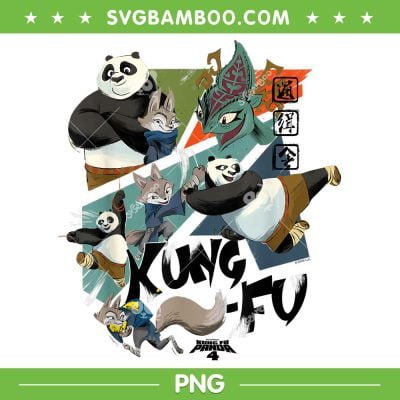 DreamWorks Kung Fu Panda 4 PNG, Kung Fu Panda Logo PNG, Kung Fu Panda Characters PNG
