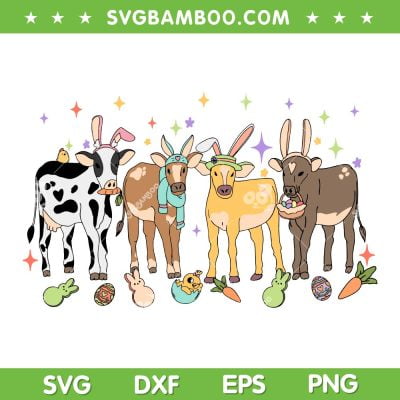 Funny Heifer Easter Cows Bunny SVG PNG, Happy Easter Heifer SVG, Cow Head With Bunny DXF SVG PNG EPS Funny Heifer Easter Cows Bunny SVG PNG, Happy Easter Heifer SVG, Cow Head With Bunny DXF SVG PNG EPS