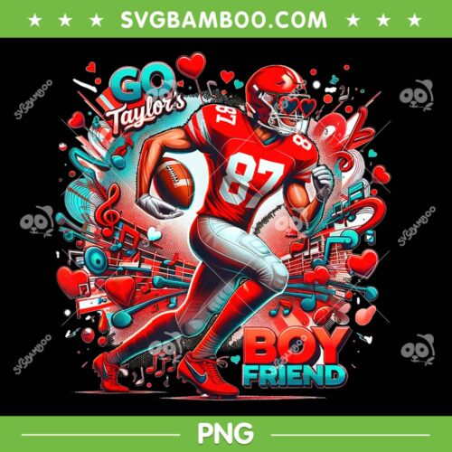 Go Taylor's Boyfriend PNG, Travis Kelce Taylor PNG, Travis Kelce 87 PNG