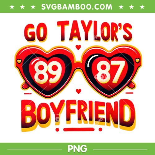 Go Taylor's Boyfriend Sunglasses PNG, Super Bowl Kansas City Chiefs PNG, KC Chiefs Taylors PNG