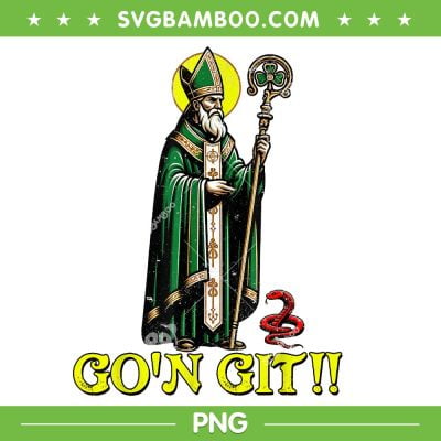 Go'n Git St Patrick PNG, Funny Go'n Git PNG, Snake Four Leaf Clover PNG Go'n Git St Patrick PNG, Funny Go'n Git PNG, Snake Four Leaf Clover PNG