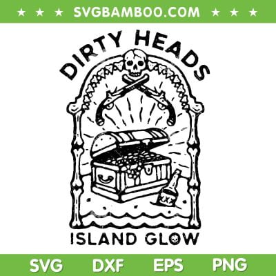 Dirty Heads Island Glow SVG PNG, Skull Heads Dirty SVG, Guns Skull DXF SVG PNG EPS Dirty Heads Island Glow SVG PNG, Skull Heads Dirty SVG, Guns Skull DXF SVG PNG EPS