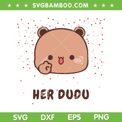 Her Dudu SVG PNG, Bubu And Dudu Couple SVG, Cute Bubu Dudu DXF SVG PNG EPS
