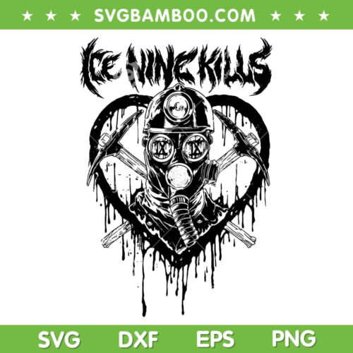 Ice Nine Kills SVG PNG, Valentine Mask SVG, Ice Nine Kills Mystery Killer DXF SVG PNG EPS