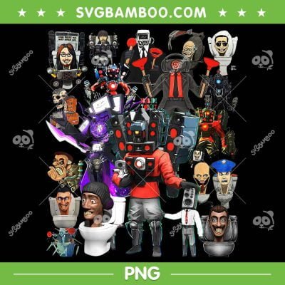It's My Birthday Speakerman Tvman Cameraman PNG, Skibidi Toilet Characters PNG, Titan Speakerman PNG