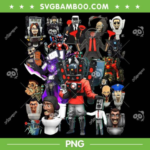 It's My Birthday Speakerman Tvman Cameraman PNG, Skibidi Toilet Characters PNG, Titan Speakerman PNG