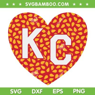 Kansas City Chiefs Heart Love SVG PNG, Chiefs Football Heart SVG, NFL Football DXF SVG PNG EPS Kansas City Chiefs Heart Love SVG PNG, Chiefs Football Heart SVG, NFL Football DXF SVG PNG EPS