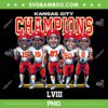 Kansas City Super Bowl Champions 2024 PNG, Chiefs Champions LVIII PNG, Chiefs Football Team PNG