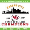 Chiefs Superbowl Champions 2024 SVG PNG, Kansas City Chiefs LVIII Champions SVG, Football KC Chiefs Champs DXF SVG PNG EPS