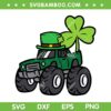 Kids St Patrick's Day Monster Truck SVG PNG, Boys Truck Shamrock SVG, Shamrock Crusher DXF SVG PNG EPS