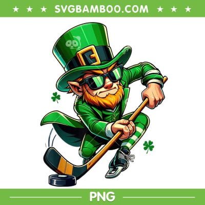 Leprechaun Playing Hockey St Patrick's Day PNG, Hockey Leprechaun PNG, Hockey Shamrock PNG Leprechaun Playing Hockey St Patrick's Day PNG, Hockey Leprechaun PNG, Hockey Shamrock PNG
