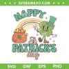Luck Of The Irish SVG PNG, Happy St Patrick's Day Rainbow SVG, Cute Shamrock DXF SVG PNG EPS