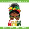 Messy Bun I Am Black History SVG PNG, African American Women Messy Bun Hair SVG, Black Womens Glasses DXF SVG PNG EPS Messy Bun I Am Black History SVG PNG, African American Women Messy Bun Hair SVG, Black Womens Glasses DXF SVG PNG EPS