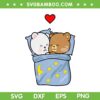 Milk Mocha Bear Dream Lovers SVG PNG, Bear Love Hugs Kisses Valentine SVG, Cute Milk Mocha Bear DXF SVG PNG EPS