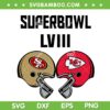 NFL Super Bowl LVIII SVG PNG, 49ers Vs Chiefs Football SVG, SF And KC Football DXF SVG PNG EPS NFL Super Bowl LVIII SVG PNG, 49ers Vs Chiefs Football SVG, SF And KC Football DXF SVG PNG EPS