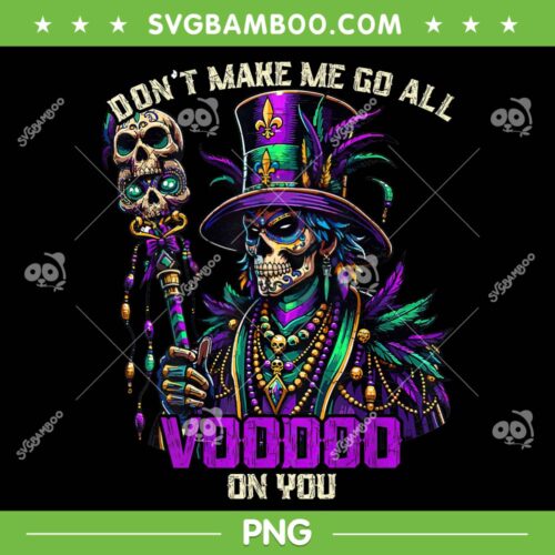 New Orleans Witch Doctor Voodoo PNG, Don't Make Me Go All Voodoo On You PNG, Mardi Gras Priest PNG