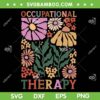 Occupational Therapy SVG PNG, Therapist OT Month SVG, Floral Occupational Therapist DXF SVG PNG EPS