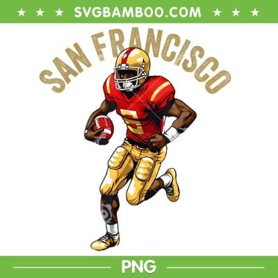 San Francisco 49ers Vintage PNG, 49ers Helmet Player PNG, NFL 49ers Football PNG San Francisco 49ers Vintage PNG, 49ers Helmet Player PNG, NFL 49ers Football PNG