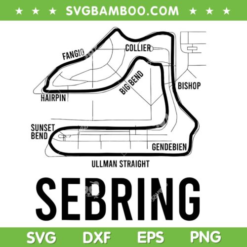 Sebring International Raceway Motorsport SVG, Sebring Logo SVG, Hertz Racing DXF SVG PNG EPS