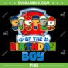 Sister Of The Birthday Boy Dog Paw PNG, Birthday Boy Sister PNG, Sister Toy Story Birthday PNG