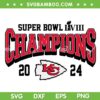 Super Bowl Champions 2024 SVG PNG, Chiefs Champions Super Bowl SVG, Kansas City Chiefs Football LVIII DXF SVG PNG EPS Super Bowl Champions 2024 SVG PNG, Chiefs Champions Super Bowl SVG, Kansas City Chiefs Football LVIII DXF SVG PNG EPS