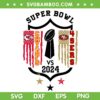 Super Bowl Chiefs 49ers American Flag SVG, 2024 Superbowl LVIII SVG, American Football DXF SVG PNG EPS Super Bowl Chiefs 49ers American Flag SVG, 2024 Superbowl LVIII SVG, American Football DXF SVG PNG EPS