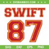 Swift Travis Kelce SVG PNG, Swift 87 SVG, In my Kelce Swift Era DXF SVG PNG EPS Swift Travis Kelce SVG PNG, Swift 87 SVG, In my Kelce Swift Era DXF SVG PNG EPS