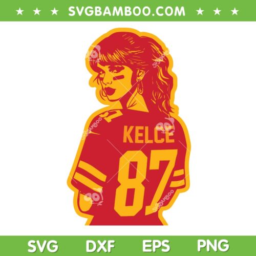 Taylor Swift Kelce 87 SVG PNG, Taylor Boyfriend SVG, Taylor Swift 87 Travis Kelce DXF SVG PNG EPS