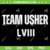Team Usher LVIII SVG PNG, Usher Super Bowl LVIII SVG, Football Usher DXF SVG PNG EPS Team Usher LVIII SVG PNG, Usher Super Bowl LVIII SVG, Football Usher DXF SVG PNG EPS