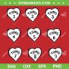 Thing 1 Thing 2 Heart SVG Bundle, Thing 3 4 Heart SVG, Dr Seuss Thing 1 thing 2 DXF SVG PNG EPS